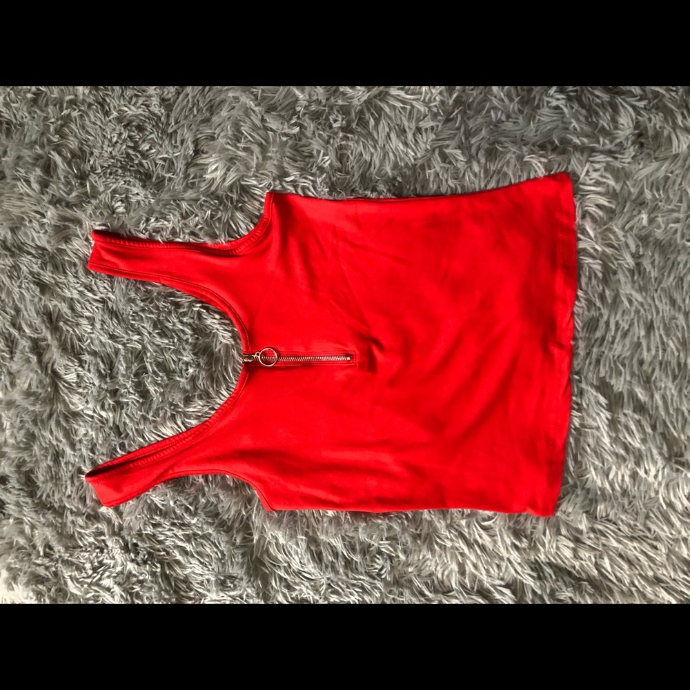 Red tank top